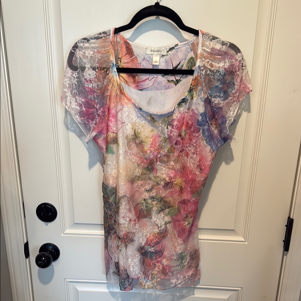 Floral Lace Women's Top